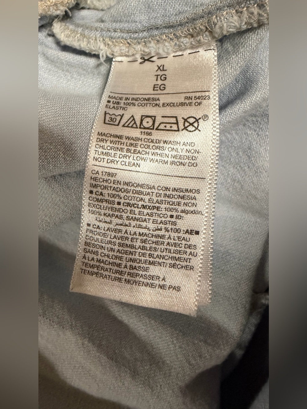 Light Blue Button-Front  Jumpsuit by Old navy - Picture 11 of 12